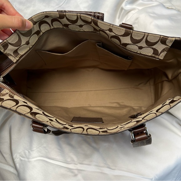 Coach monogram tote shoulder bag - Picture 6 of 15